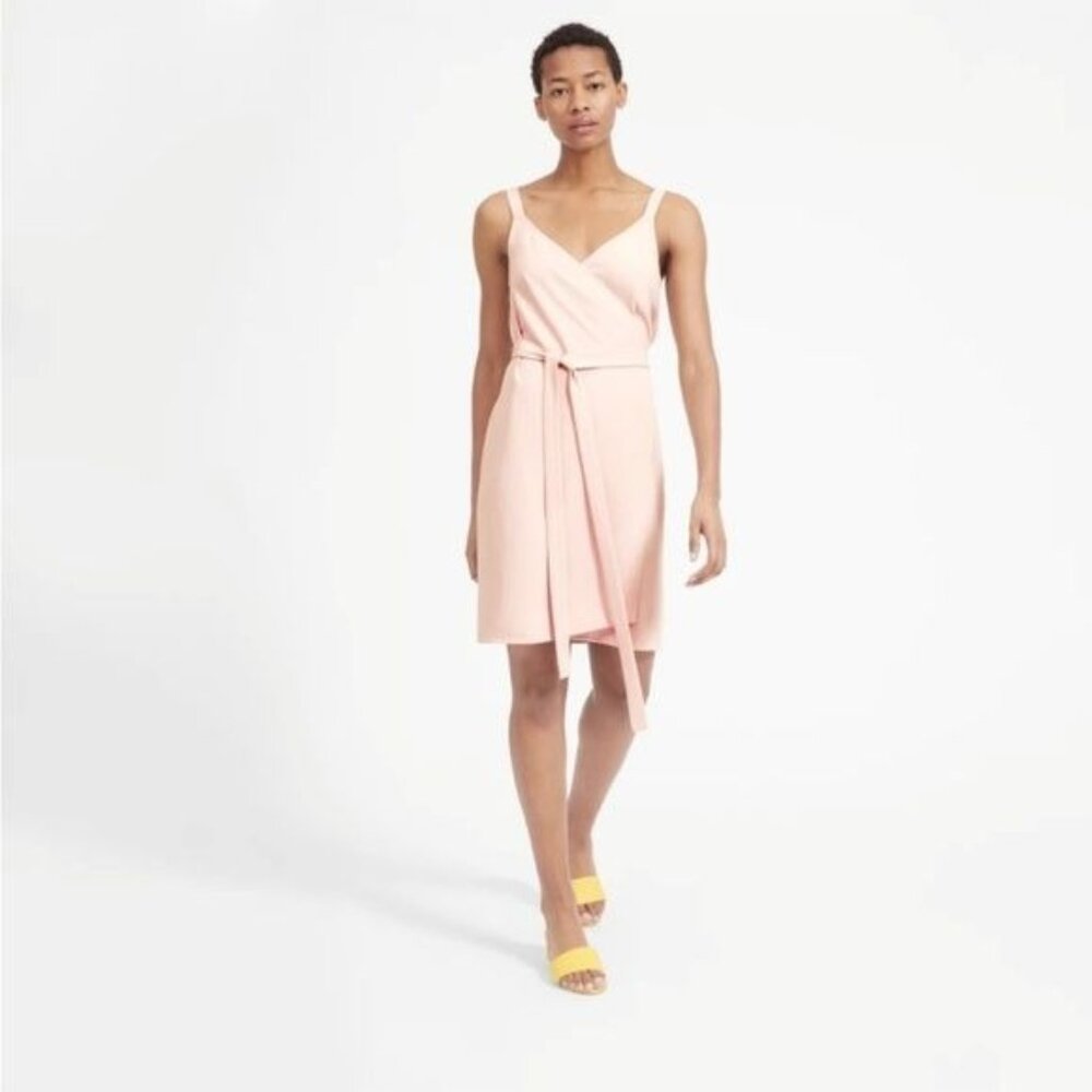 Everlane Go Weave blush pink Wrap Tank Dress size 6